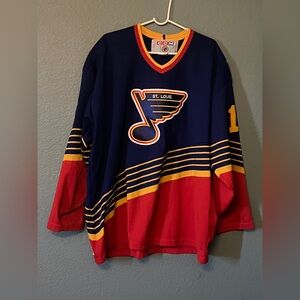 Vintage 80s St Louis Blues Jersey #16 Rik Wilson
